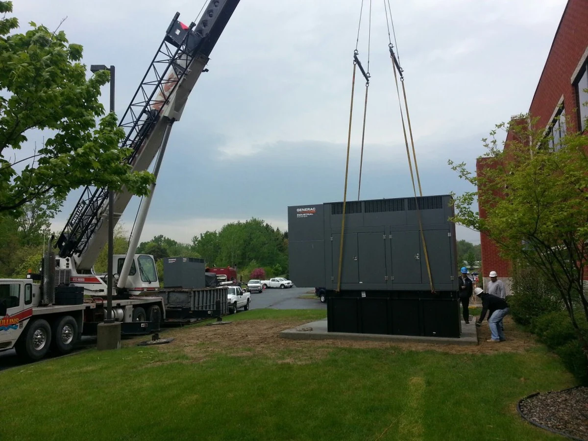 Owner-supplied photograph representing rows of industrial generators purchased nationwide